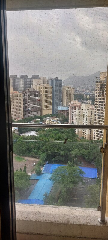 Balcony in 3 BHK Apartment at Cosmos Horizon, Thane West – for Rent