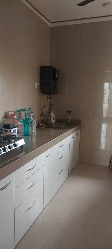 Kitchen in 3 BHK Apartment at Cosmos Horizon, Thane West – for Rent
