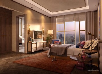 Living Room in 2 BHK Apartment at Piramal Vaikunth, Balkum Pada – for Sale