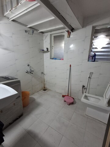 Bathroom in 1 BHK Apartment at Karan Ashiyana, Wadgaon Sheri – for Rent