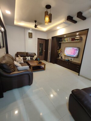 Living Room in 2.5 BHK Apartment at Shree Satya Shankar Residency, Manpada – for Sale