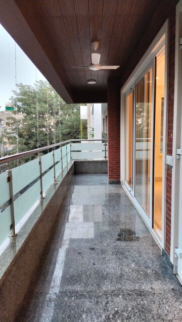 Balcony in 4 BHK Apartment at RWA Hauz Khas Block C 5, Hauz Khas – for Rent