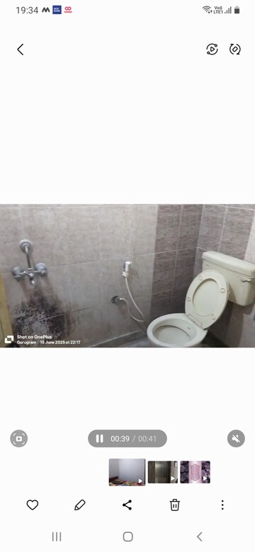 Bathroom in 1 RK Independent House at Palam Vihar – for Rent
