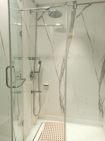Bathroom in 3 BHK Apartment at Sarvapriya Vihar – for Rent