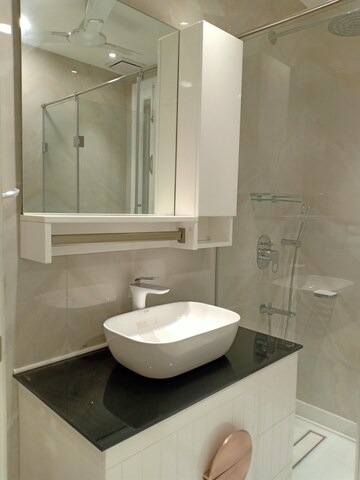 Bathroom in 3 BHK Apartment at Sarvapriya Vihar – for Rent