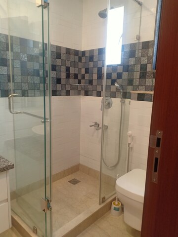Bathroom in 3 BHK Apartment at Sarvapriya Vihar – for Rent
