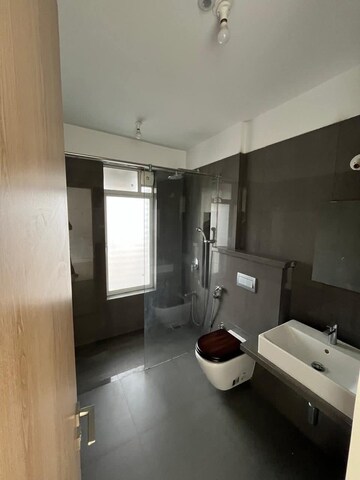 Bathroom in 3 BHK Apartment at Luxora Crystal Antara, Manpada – for Rent