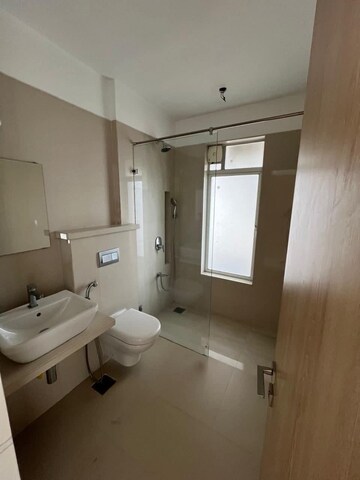 Bathroom in 3 BHK Apartment at Luxora Crystal Antara, Manpada – for Rent