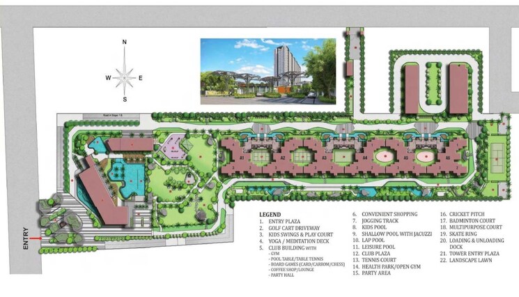 Master Plan, tulip-yellow 3 Bedroom 1704 Sq.Ft. Apartment In Sector 69 Gurgaon 8852054