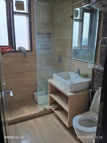 Bathroom in 3 BHK Apartment at Anand Niketan – for Rent