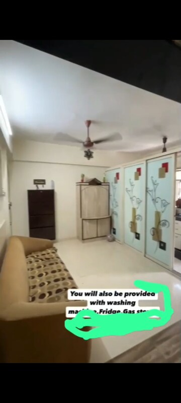 Living Room in 2.5 BHK Apartment at Rajkumar Corner CHS, Andheri West – for Rent
