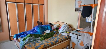 Bedroom in 1 BHK Apartment at Lokpuram CHS, Vasant Vihar – for Sale