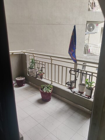 Balcony in 2.5 BHK Apartment at Prateek Wisteria, Sector 77 – for Rent