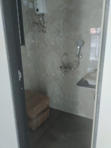 Bathroom in 1 BHK Apartment at Hirani Om Sukhkarta Heights, Vikhroli East – for Rent