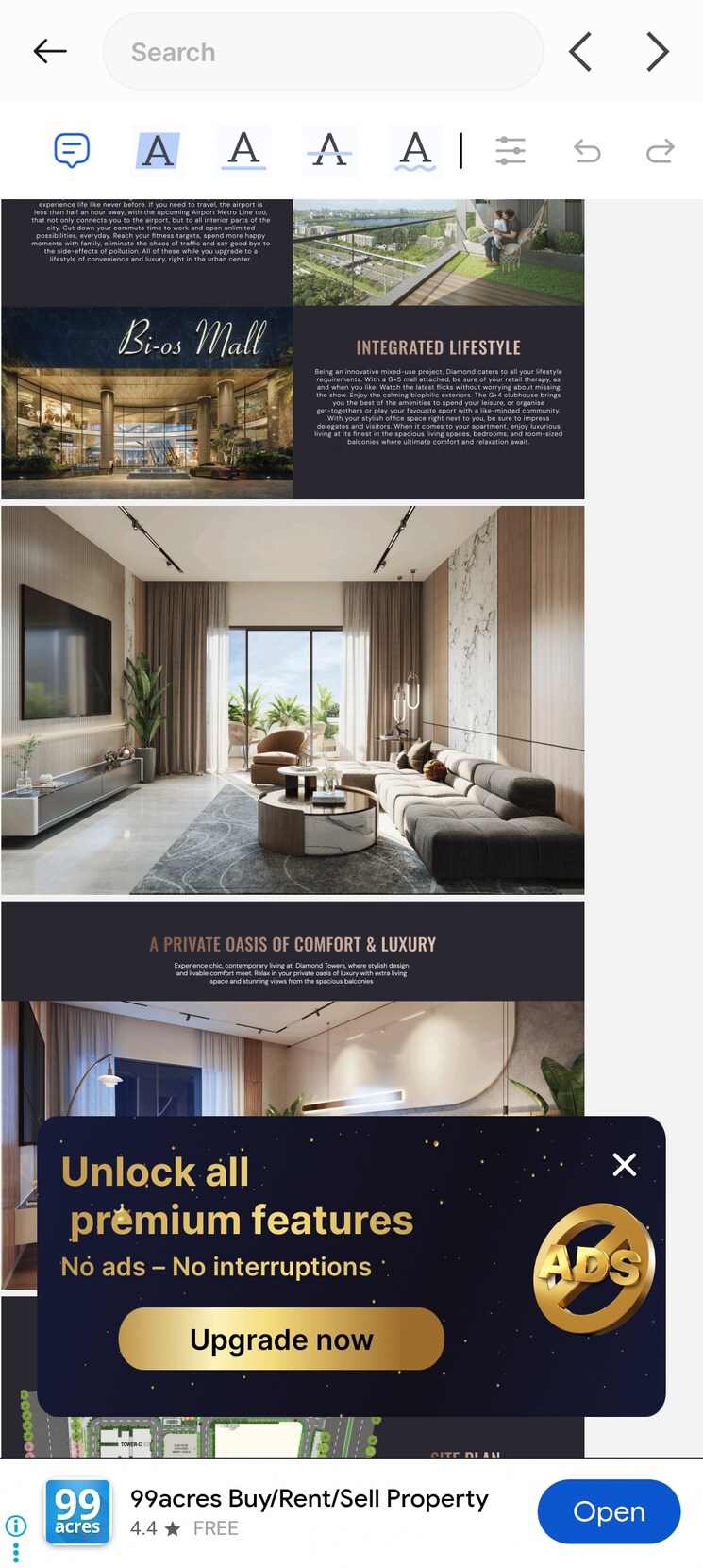 Kitchen, sas-diamond-towers 3 Bedroom 2715 Sq.Ft. Apartment In Financial District Hyderabad 8852385