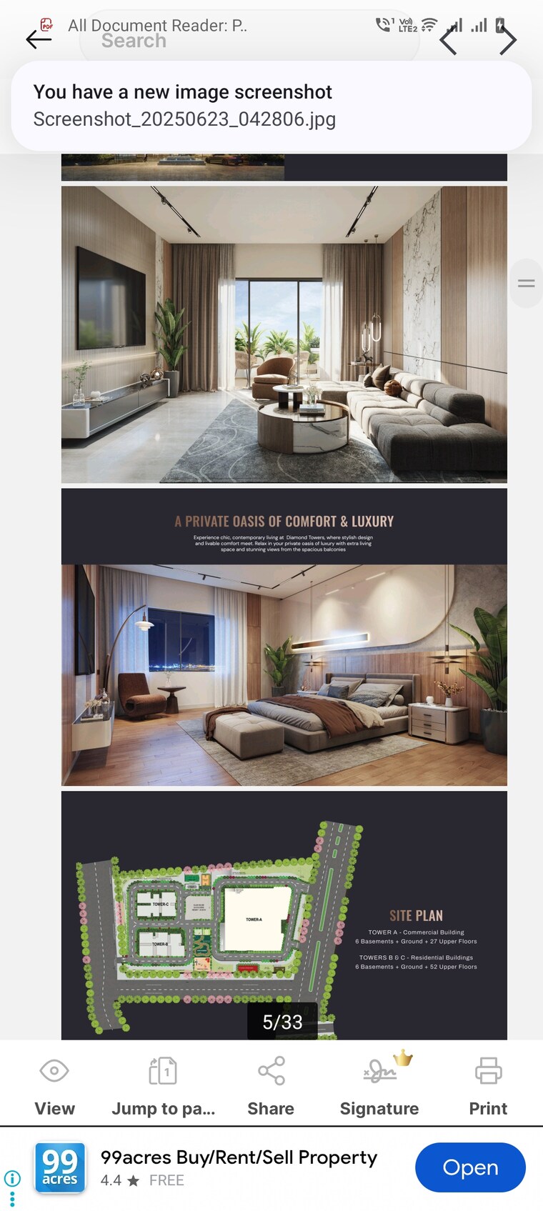 Exterior View, sas-diamond-towers 3 Bedroom 2715 Sq.Ft. Apartment In Financial District Hyderabad 8852385