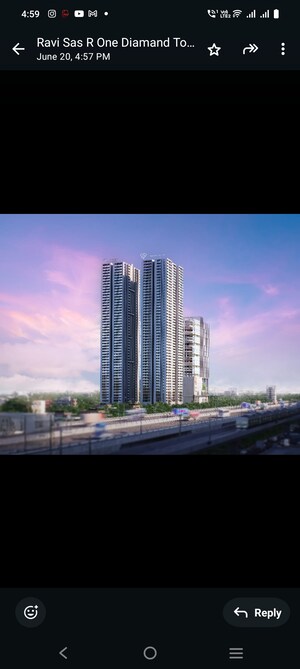 3 BHK Apartment – Exterior View View at SAS Diamond Towers, Financial District - for Sale