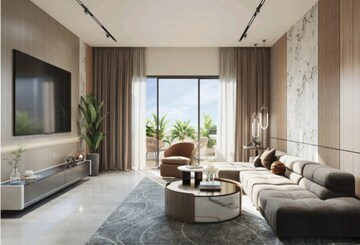 Living Room in 4 BHK Apartment at SAS Diamond Towers, Financial District – for Sale