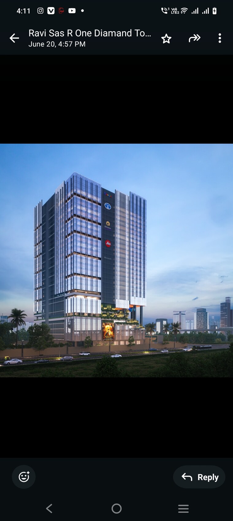 Exterior View, sas-diamond-towers 4 Bedroom 3935 Sq.Ft. Apartment In Financial District Hyderabad 8852402