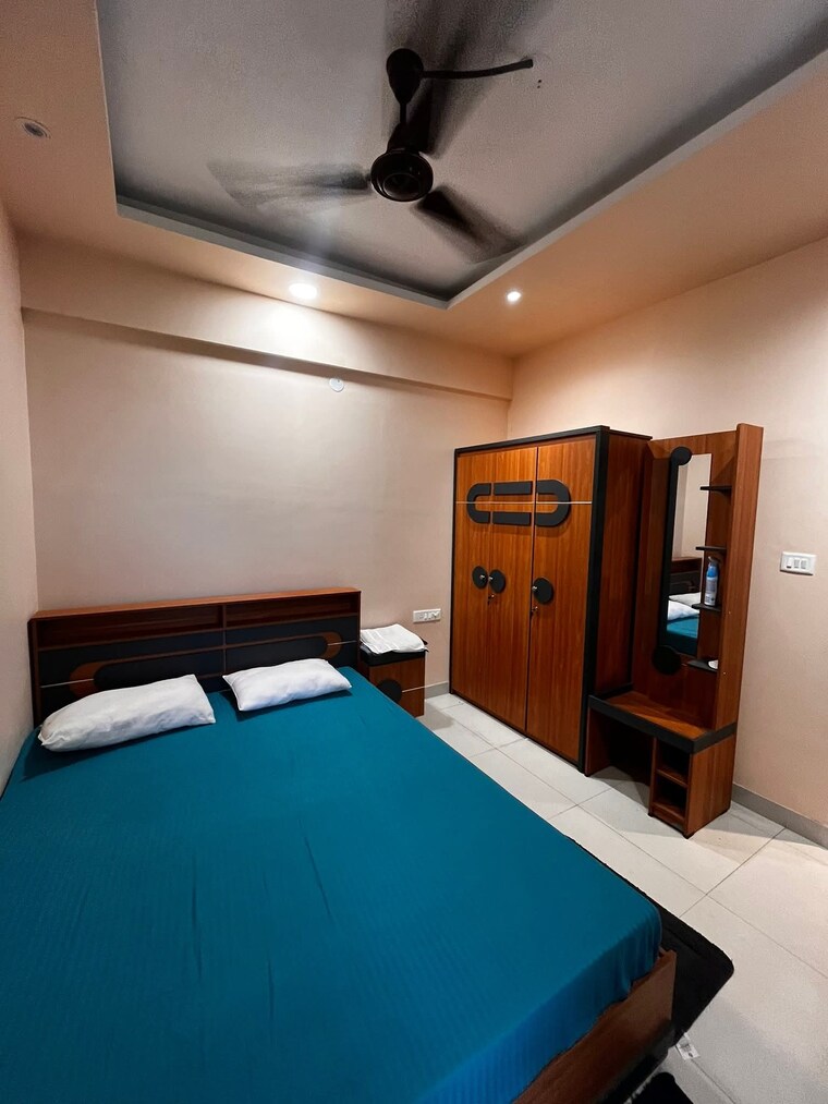 Master Bedroom, kristi-villa 3 Bedroom 1200 Sq.Ft. Apartment In Chinar Park Kolkata 8852436