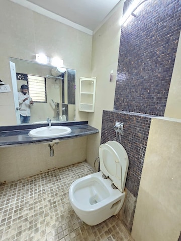 Bathroom in 2 BHK Apartment at Goel Ganga Carnation, Koregaon Park – for Rent