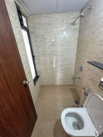 Bathroom in 2 BHK Apartment at Shapoorji Pallonji Sensorium, Hinjewadi – for Rent