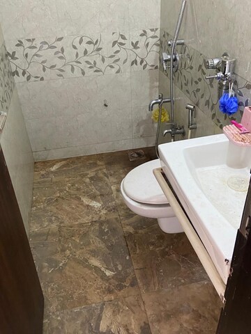 Bathroom in 3 BHK Apartment at Panchvati CHS Powai, Powai – for Rent