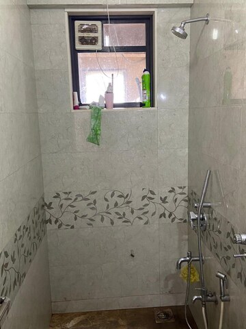 Bathroom in 3 BHK Apartment at Panchvati CHS Powai, Powai – for Rent