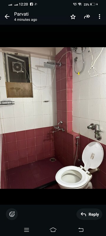 Bathroom in 1 BHK Apartment at Hiranandani Estate Bella, Ghodbunder Road – for Rent