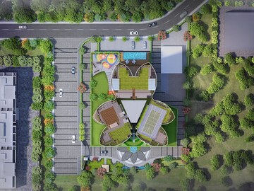 4 BHK Apartment – Exterior View View at Krishna Fairmont, Wakad - for Sale