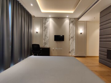 Bedroom in 1 BHK Apartment at Bhartiya Leela Residences, Thanisandra Main Road – for Rent