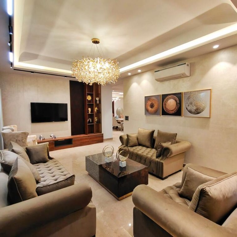 Living Room, s-s-southend 4 Bedroom 360 Sq.Yd. Builder Floor In Sector 49 Gurgaon 8853486