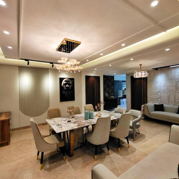 Living Room, s-s-southend 4 Bedroom 360 Sq.Yd. Builder Floor In Sector 49 Gurgaon 8853486