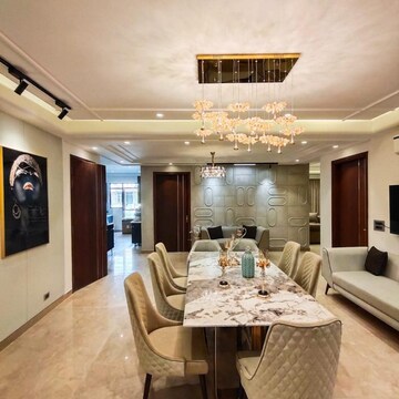 Living Room in 4 BHK Builder Floor at S S Southend, Sector 49 – for Sale