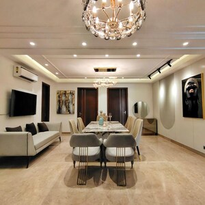 Living Room in 4 BHK Builder Floor at S S Southend, Sector 49 – for Sale