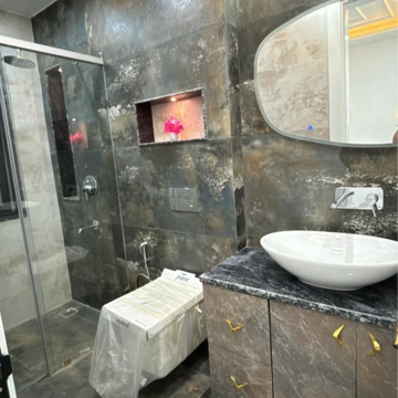 Bathroom in 4 BHK Builder Floor at SS Southend Elite, Ghasola – for Sale