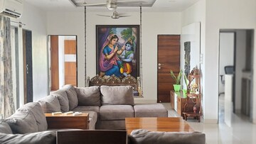 Living Room in 6 BHK Apartment at Makarba – for Rent