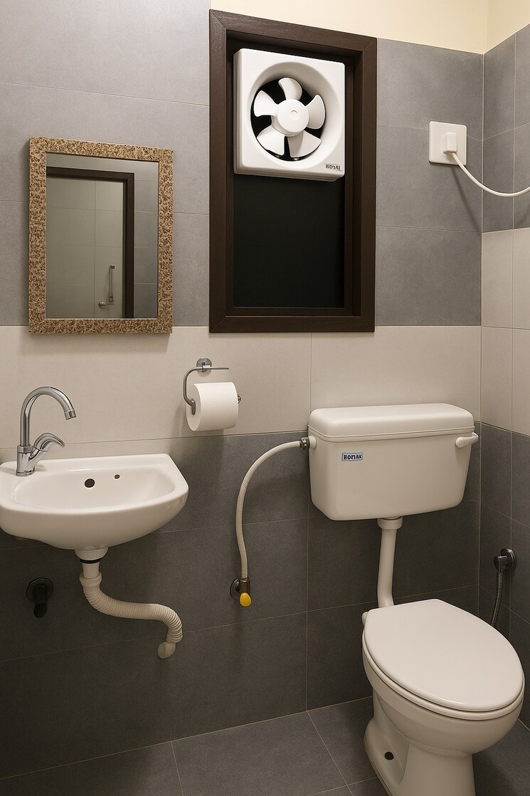 Bathroom, ansal-sushant-lok-i 1 RK 60 Sq.Yd. Builder Floor In Sector 43 Gurgaon 8853621