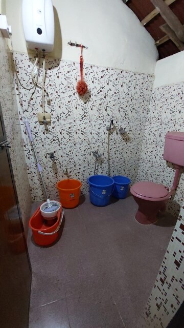 Bathroom in 1 BHK Independent House at Merces – for Rent