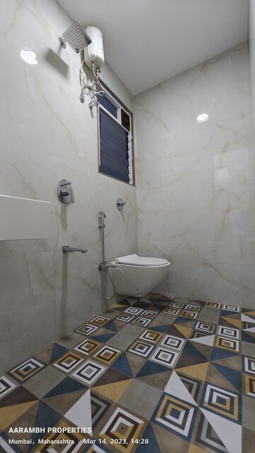Bathroom in 1 BHK Apartment at AIM Garden, Jogeshwari East – for Sale