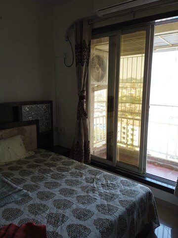 Master Bedroom in 1 BHK Apartment at Krishna Heights Ghansoli, Ghansoli – for Rent