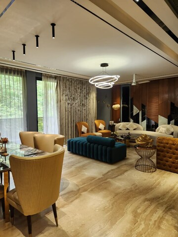 Living Room in 3 BHK Builder Floor at Panchsheel Park – for Rent