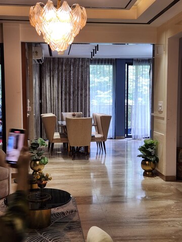 Living Room in 3 BHK Builder Floor at Panchsheel Park – for Rent