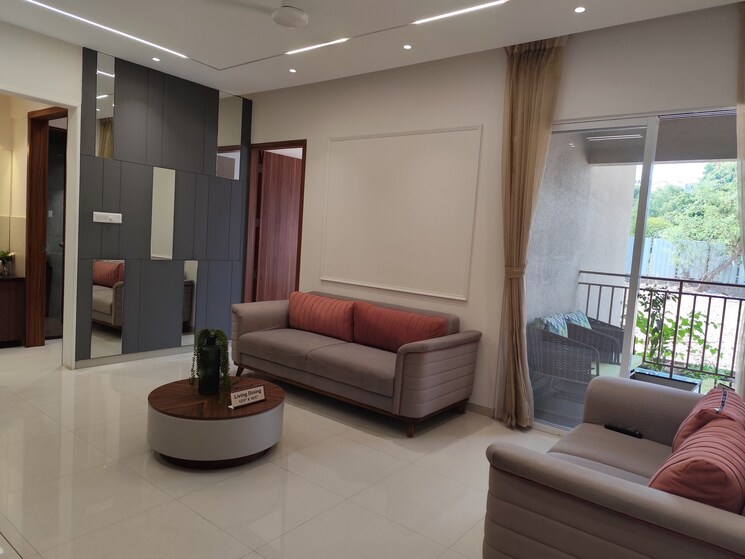 Living Room, guddwill-elate 2 Bedroom 756 Sq.Ft. Apartment In Undri Pune 8853874