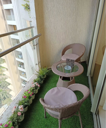 Balcony in 4 BHK Apartment at MidCity Kirti Kunj, Linking Road – for Rent