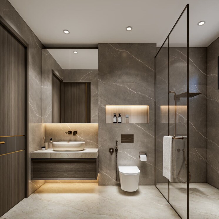 Bathroom, shalimar-bagh-bh-west-block-rwa 3 Bedroom 180 Sq.Yd. Builder Floor In Shalimar Bagh Delhi 8853977