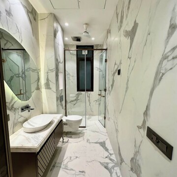 Bathroom in 4 BHK Apartment at L Nagpal Jaswant Heights, Govind Dham – for Rent