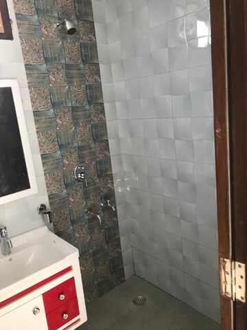 Bathroom in 2.5 BHK Apartment at Boutique Residential Apartments C-220, Malviya Nagar – for Rent