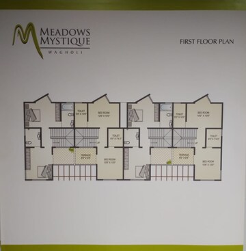 Floor Plan in 3 BHK Villa at Meadows Mystique, Wagholi – for Sale