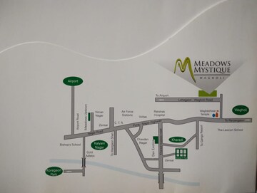 3 BHK Villa – Map Location View at Meadows Mystique, Wagholi - for Sale